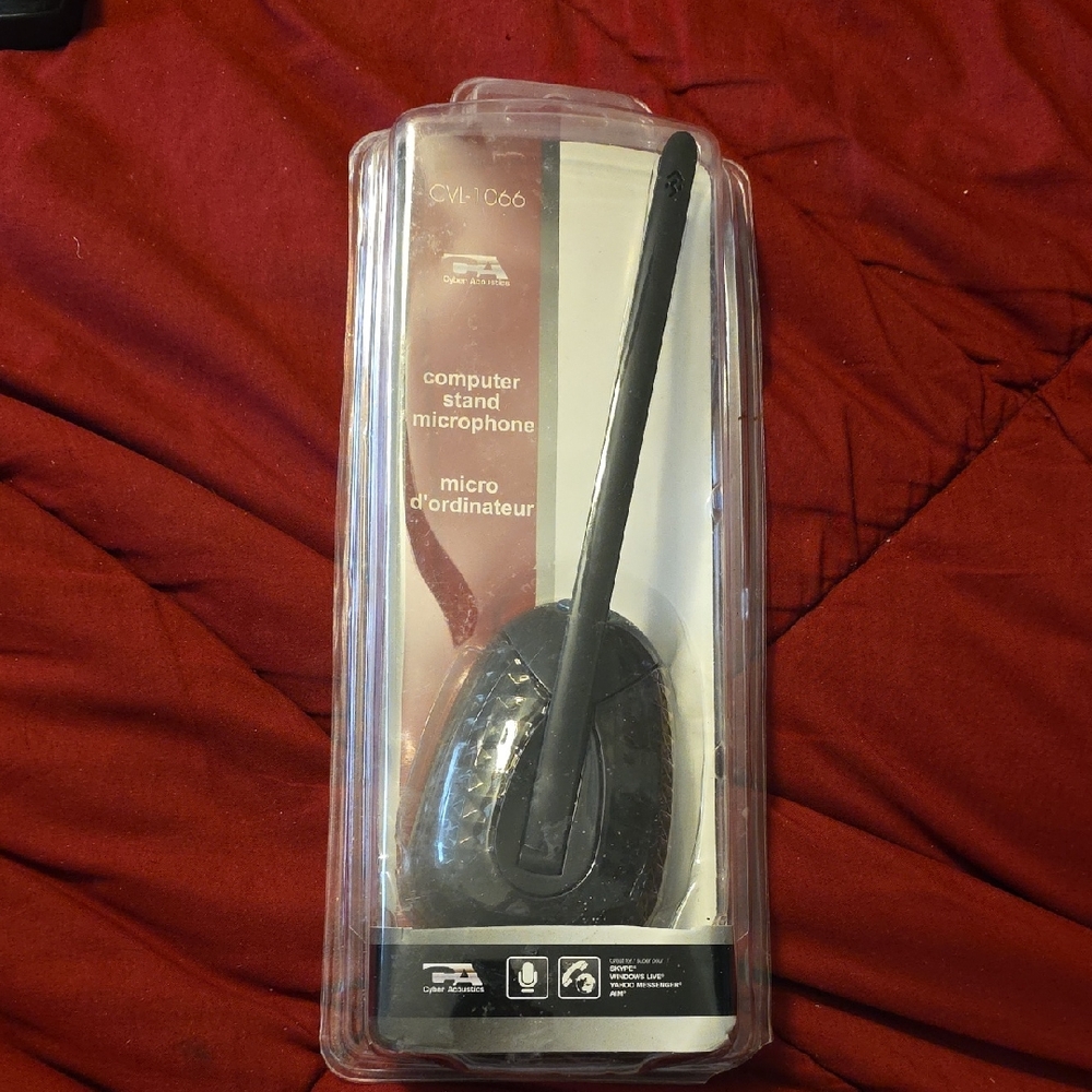 Black Computer Stand Microphone